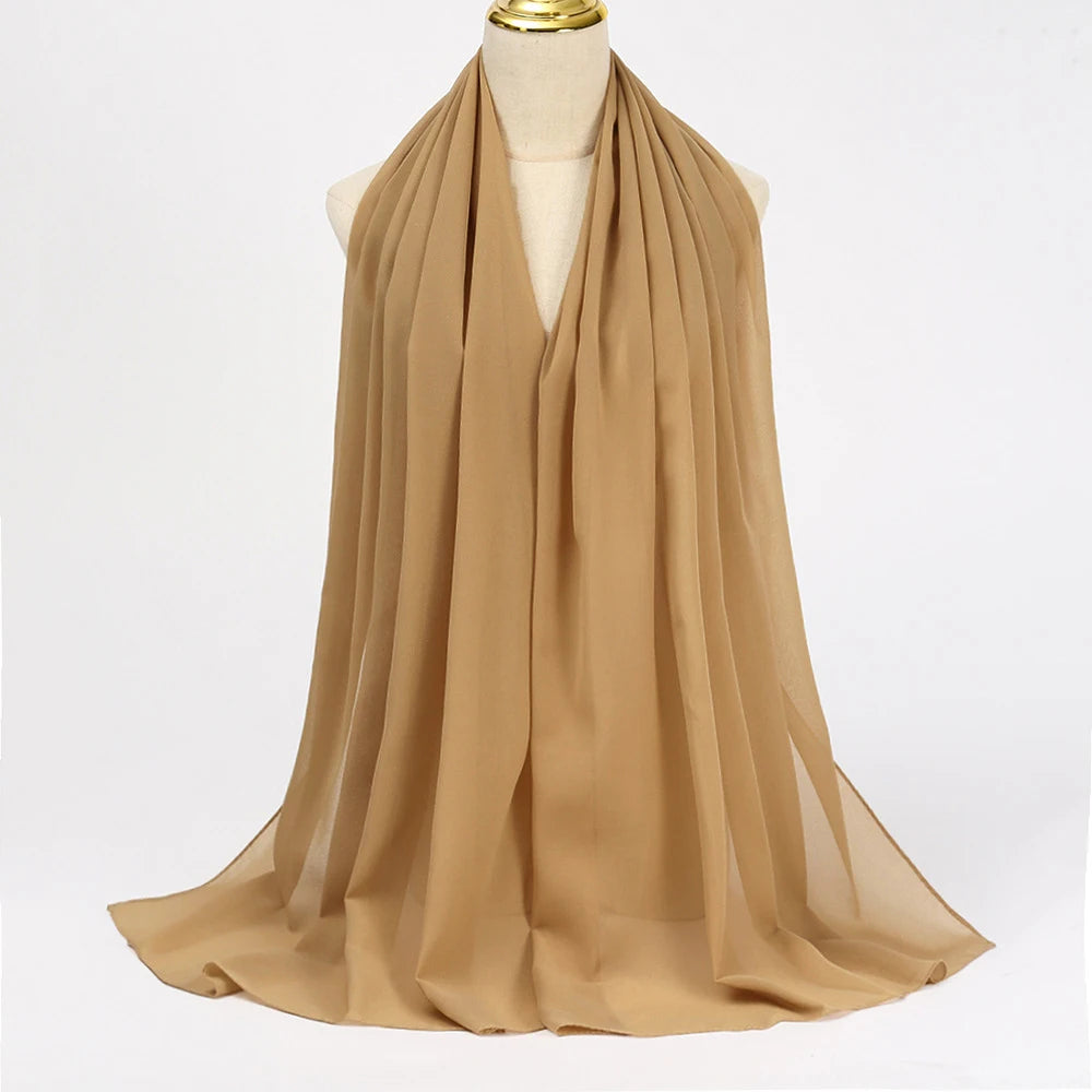 Muslim Chiffon Hijab Scarf Women
