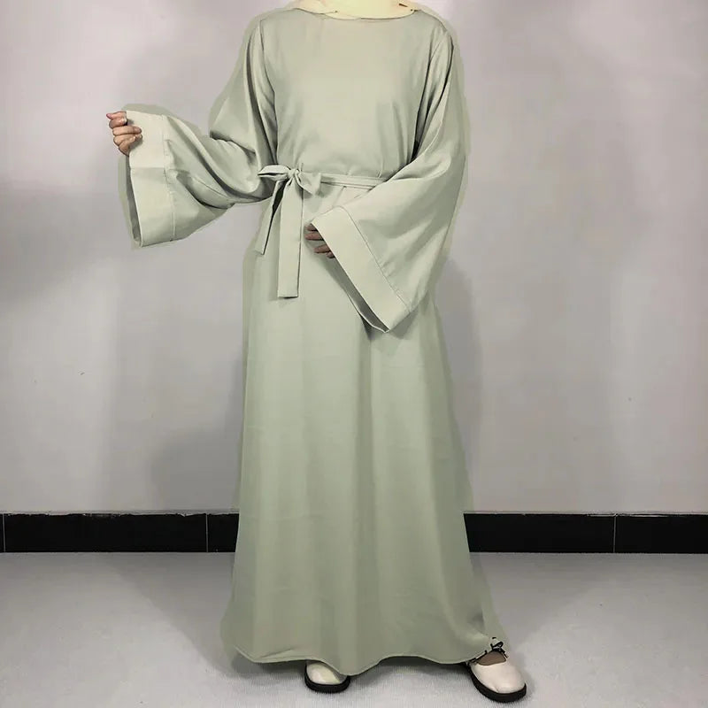 Plain Nida Abaya with Belt