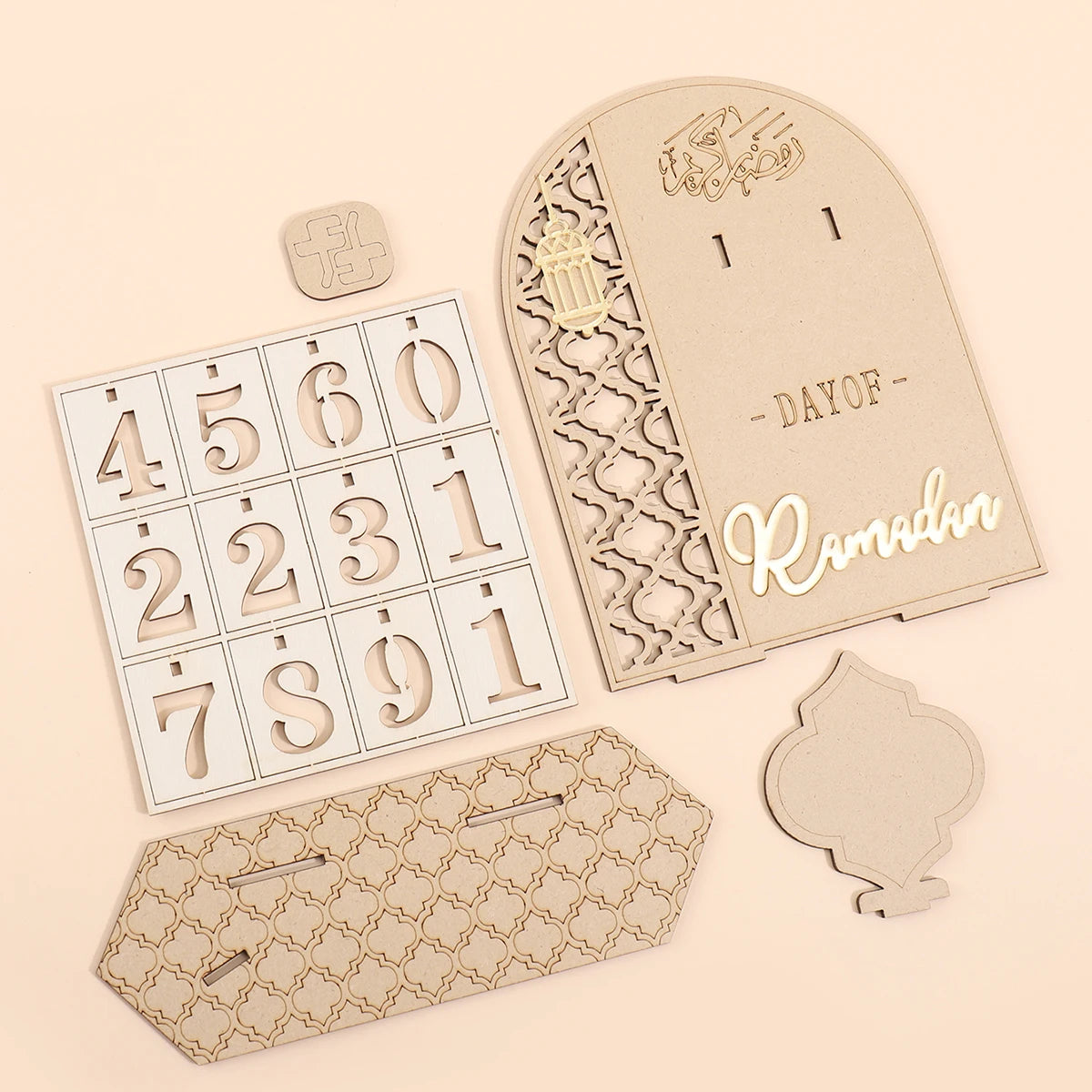 Ramadan Wooden Countdown Calendar