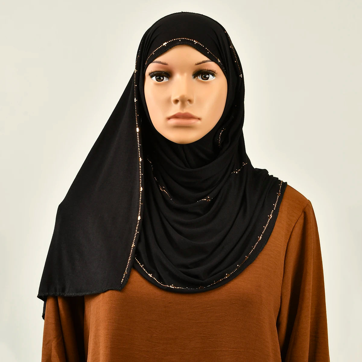 Rhinestone Modal Jersey Hijab Scarf