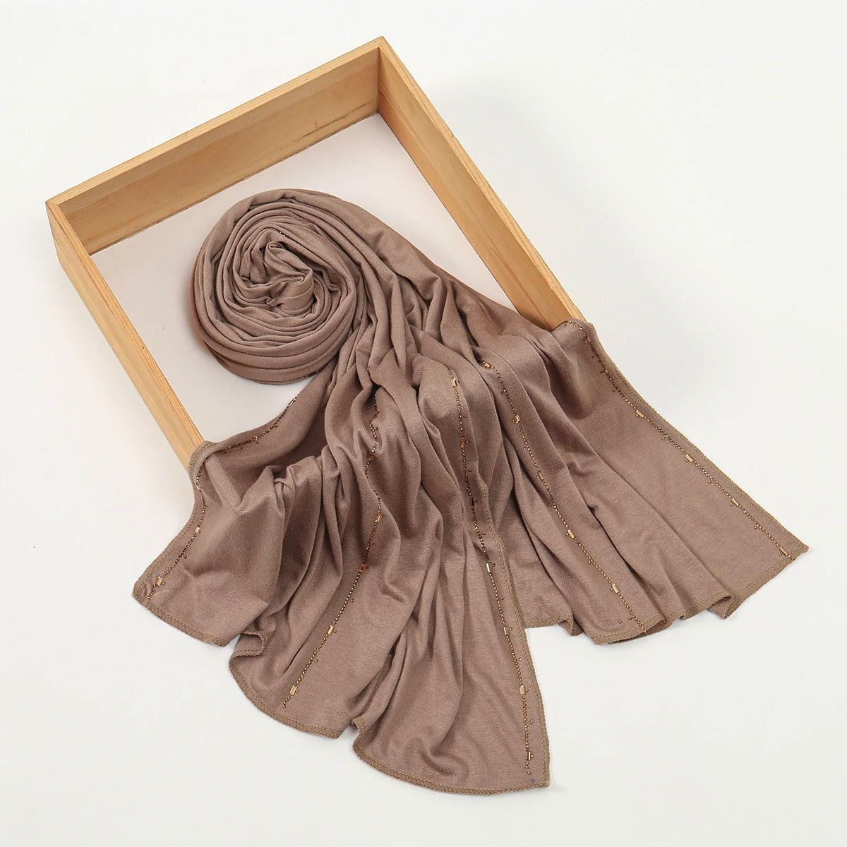 Rhinestone Modal Jersey Hijab Scarf