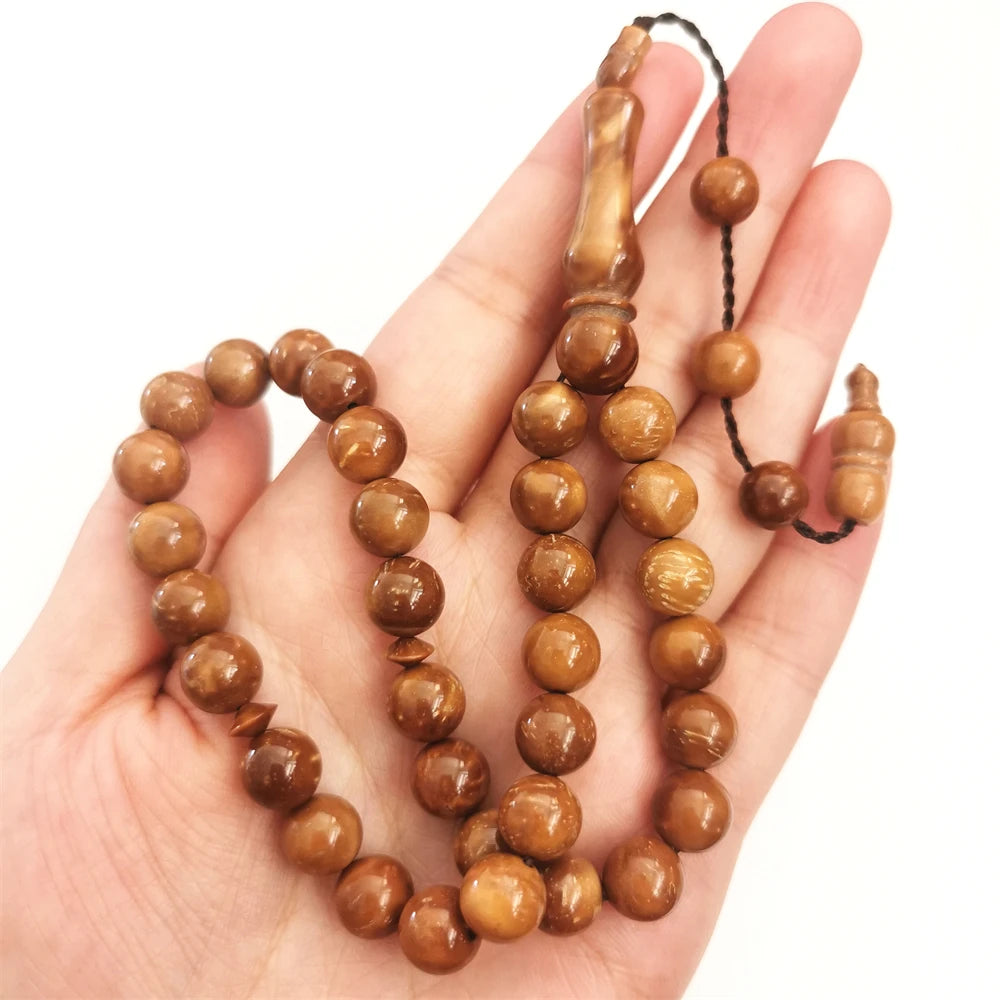 Natural Wood Tasbih Prayer Beads