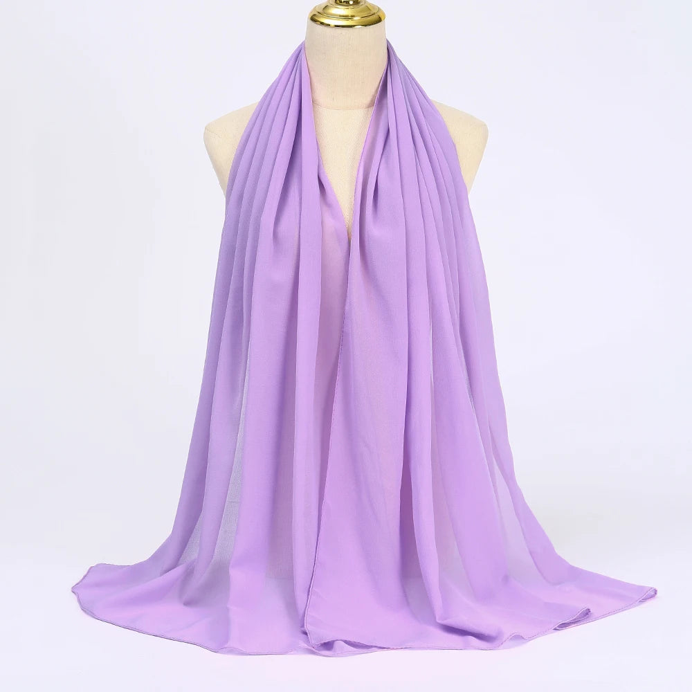 Muslim Chiffon Hijab Scarf Women