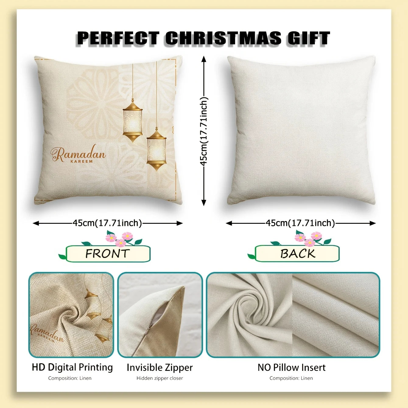 Ramadan Kareem Cushion Cover