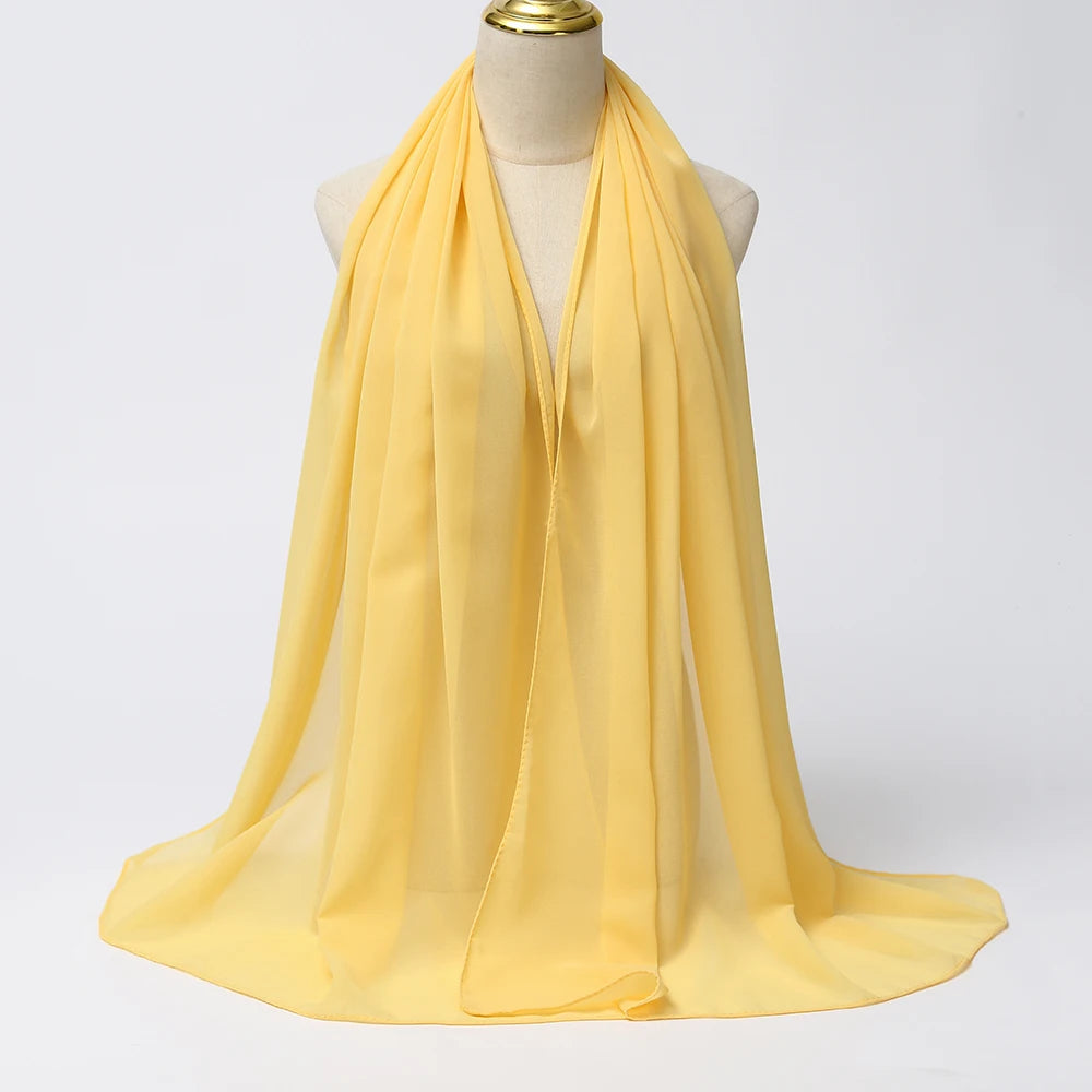 Muslim Chiffon Hijab Scarf Women