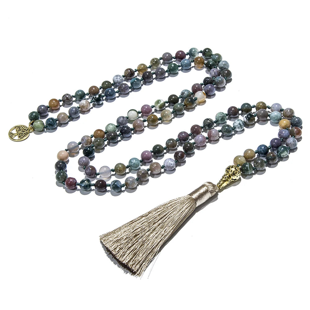 Natural Stone Tasbih Necklace