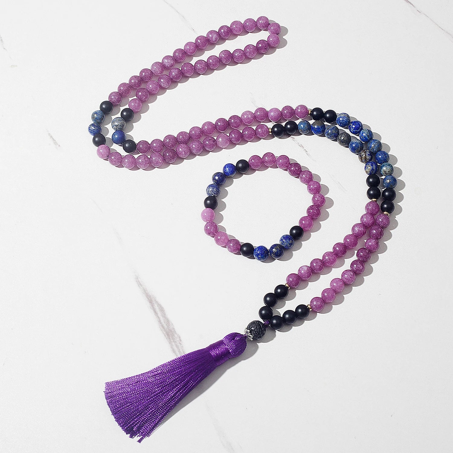 Natural Stone Tasbih Necklace