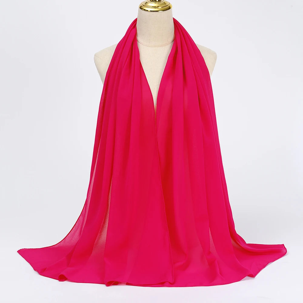 Muslim Chiffon Hijab Scarf Women