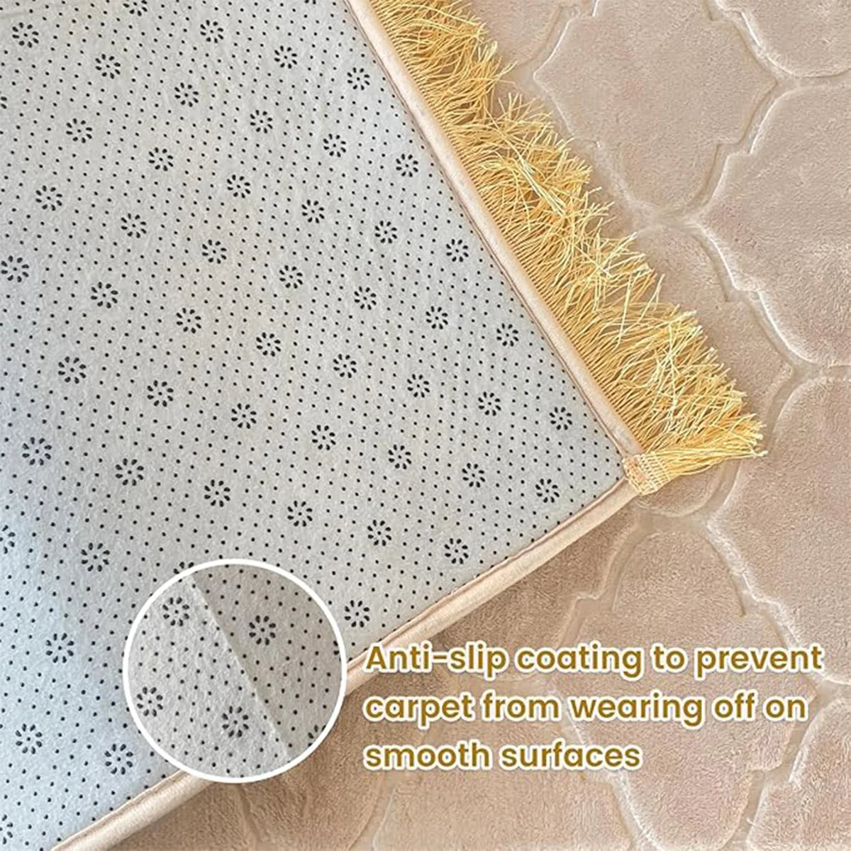 Embossed Prayer Mat with Tassel