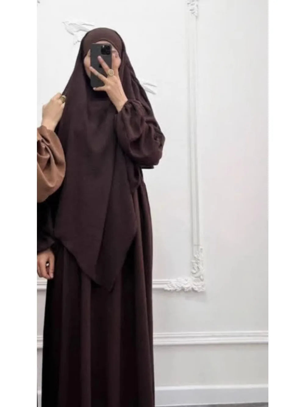 2-Piece Layered Khimar Prayer Set