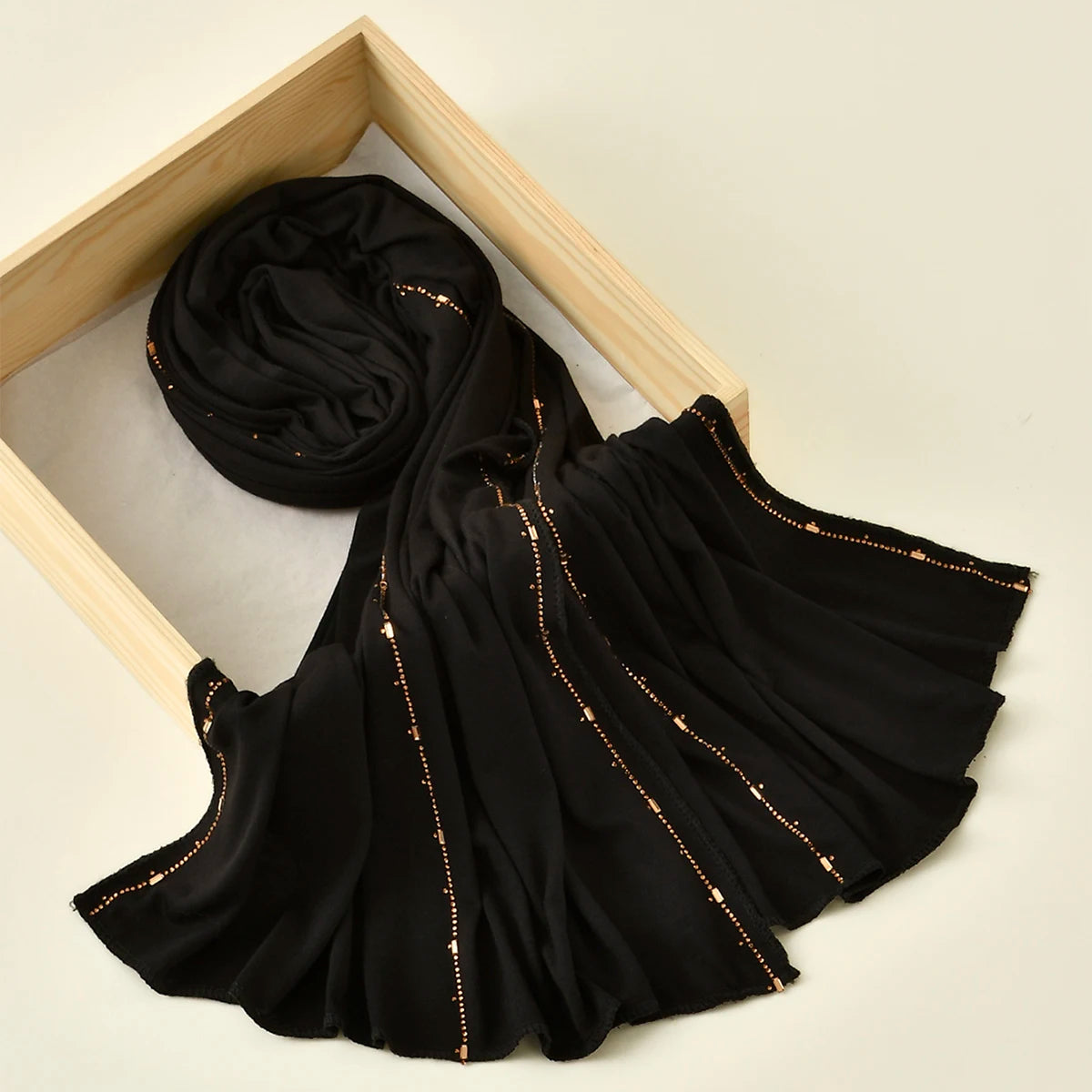 Rhinestone Modal Jersey Hijab Scarf