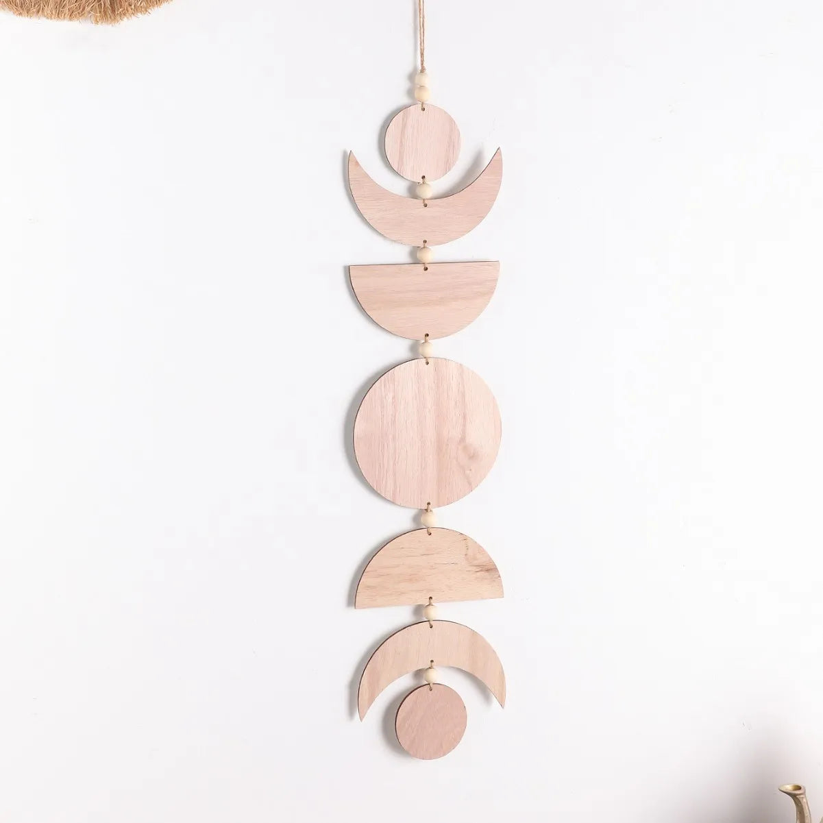 Wooden Moon Phase Wall Garland