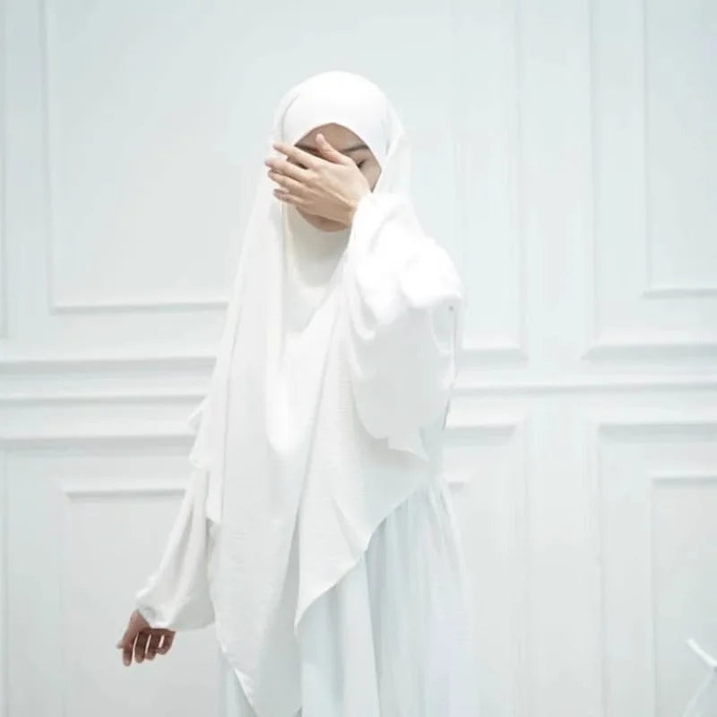 2-Piece Layered Khimar Prayer Set