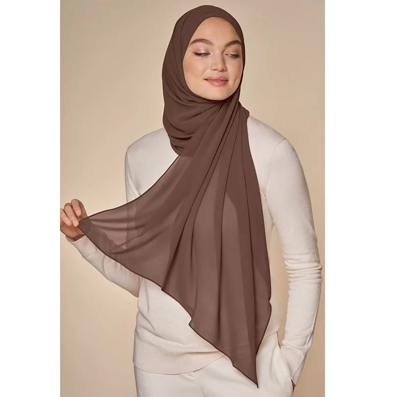 Muslim Chiffon Hijab Scarf Women