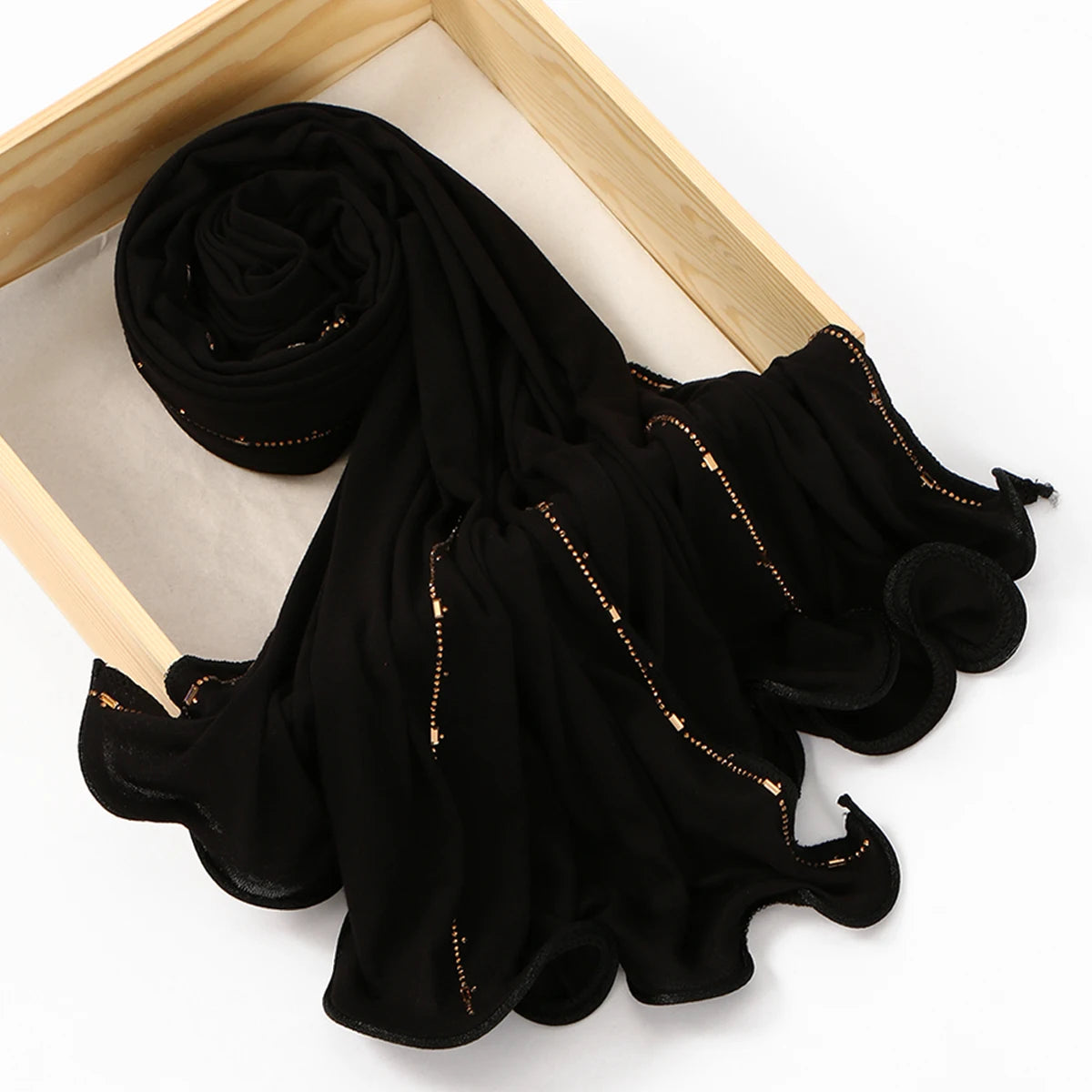 Rhinestone Modal Jersey Hijab Scarf