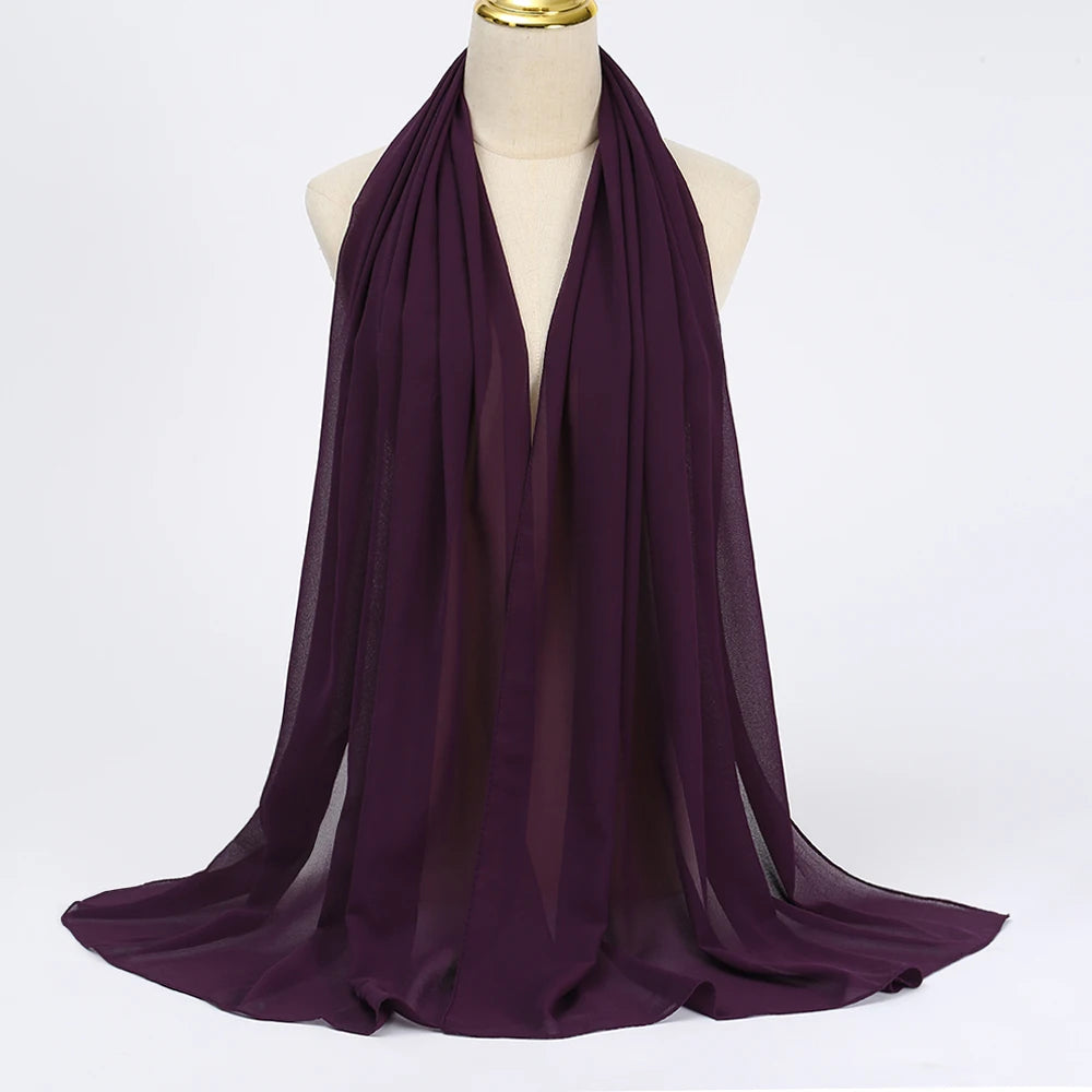 Muslim Chiffon Hijab Scarf Women